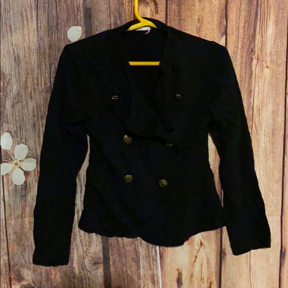 ❤️ 3/$12 No tag- black girls blazer size 7/8 ❤️